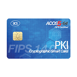 ACOS5-64 - Smart card crittografica a chiave pubblica RSA certificata FIPS 140-2, EAL5+, soluzione software PKI