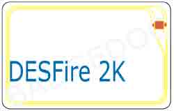 DESFire 2K HF Contactless smart card ISO/IEC 14443A 