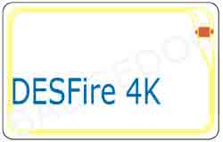 DESFire 4K HF contactless smart card ISO/IEC 14443A