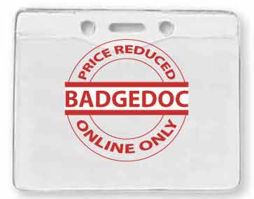 1820-1000 - Porta badge orizzontale vinile - BADGEDOC