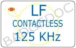 LF CONTACTLESS Card di prossimità a bassa frequenza 125 Khz, Radio Frequency IDentification