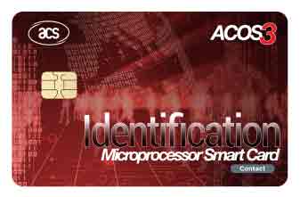 ACOS3 32K - Card a microprocessore adatta per autenticazione reciproca, programmi fedeltà, gestione parcheggi, controllo accessi, identificazione, borsellino elettronico