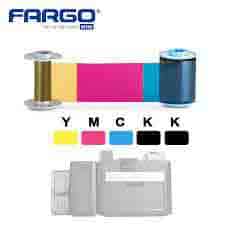 HID 84912 Fargo Ribbon YMCKK 600 print per stampante HDP6600