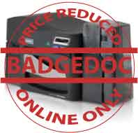 HID FARGO DTC4500e ID Card Printer & Encoder iCLASS SE & software ASURE ID