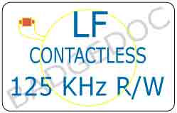 Card 125 Khz R/W - LF Contactless conosciute come card a bassa frequenza 125 Khz read write, oppure come Q5, UID